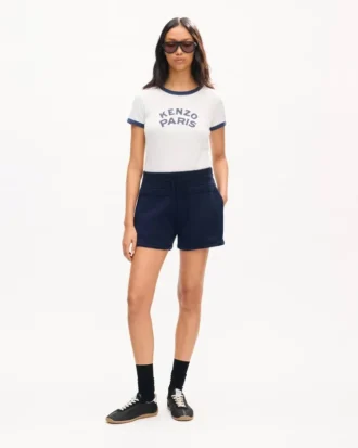 Kenzo Signature’ Shorts in Cotton Wool