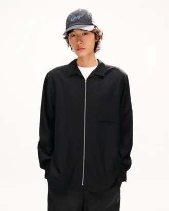 Kenzo Signature’ Zipped Oversized Shirt