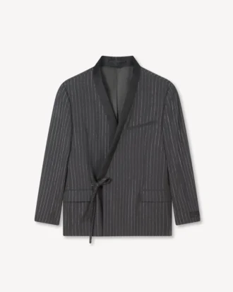 Kenzo Stripes’ Double Breasted Tailored Kimono Jacket