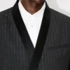 Kenzo Stripes’ Double Breasted Tailored Kimono Jacket Kenzo Stripes’ Double Breasted Tailored Kimono Jacket