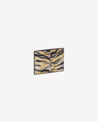 Kenzo Tiger’ Card Holder in Leather