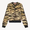 Kenzo Tiger’ Cardigan in Mixed Cotton and Wool Kenzo Tiger’ Cardigan in Mixed Cotton and Wool