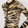 Kenzo Tiger’ Cardigan in Mixed Cotton and Wool Kenzo Tiger’ Cardigan in Mixed Cotton and Wool