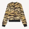 Kenzo Tiger’ Cardigan in Mixed Cotton and Wool Kenzo Tiger’ Cardigan in Mixed Cotton and Wool