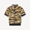 Kenzo Tiger’ Mock Neck Top in Mixed Cotton Wool Kenzo Tiger’ Mock Neck Top in Mixed Cotton Wool