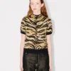 Kenzo Tiger’ Mock Neck Top in Mixed Cotton Wool Kenzo Tiger’ Mock Neck Top in Mixed Cotton Wool