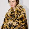 Kenzo Tiger’ Oversized Coat in Fake Fur Kenzo Tiger’ Oversized Coat in Fake Fur