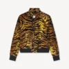 Kenzo Tiger’ Track Jacket in Velvet Jacquard