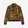 Kenzo Tiger’ Track Jacket in Velvet Jacquard
