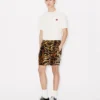 Kenzo Tiger’ Track Shorts in Velvet Jacquard Kenzo Tiger’ Track Shorts in Velvet Jacquard