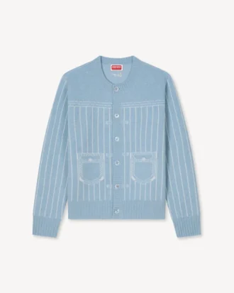 Kenzo Trompe L’oeil’ Cardigan in Cotton Wool