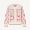 Kenzo Trompe L’oeil’ Cardigan in Cotton Wool