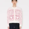 Kenzo Trompe L’oeil’ Cardigan in Cotton Wool