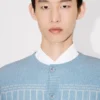 Kenzo Trompe L’oeil’ Cardigan in Cotton Wool Kenzo Trompe L’oeil’ Cardigan in Cotton Wool