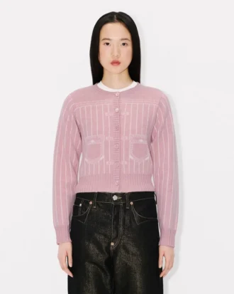 Kenzo Trompe L’œIl’ Cardigan in Wool Cotton