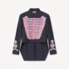 Kenzo Trompe L’œIl’ Jacquard Tailcoat in Wool Cotton