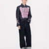 Kenzo Trompe L’œIl’ Jacquard Tailcoat in Wool Cotton