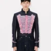 Kenzo Trompe L’œIl’ Jacquard Tailcoat in Wool Cotton