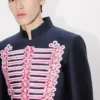 Kenzo Trompe L’œIl’ Jacquard Tailcoat in Wool Cotton