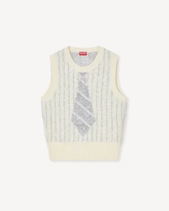 Kenzo Trompe L’œIl’ Vest in Wool Cotton