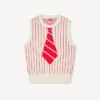 Kenzo Trompe L’œIl’ Vest in Wool Cotton