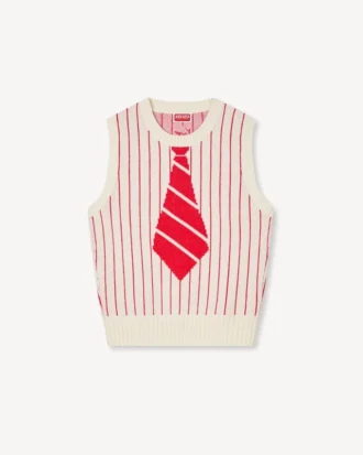Kenzo Trompe L’œIl’ Vest in Wool Cotton
