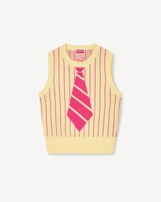 Kenzo Trompe L’œIl’ Vest in Wool Cotton Kenzo Trompe L’œIl’ Vest in Wool Cotton