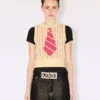 Kenzo Trompe L’œIl’ Vest in Wool Cotton