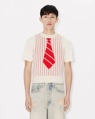 Kenzo Trompe L’œIl’ Vest in Wool Cotton