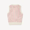 Kenzo Trompe L’œIl’ Vest in Wool Cotton