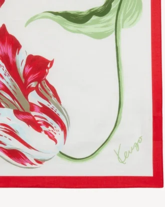 Kenzo Tulip’ Bandana in Light Cotton