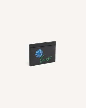 Kenzo Tulip’ Card Holder in Leather