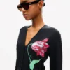 Kenzo Tulip’ Cardigan in Cotton Wool Kenzo Tulip’ Cardigan in Cotton Wool