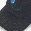 Kenzo Tulip’ Embroidered Cap in Denim-Like Twill