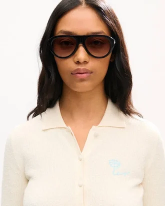 Kenzo Tulip’ Embroidered Cardigan in Spongy Cotton Kenzo Tulip’ Embroidered Cardigan in Spongy Cotton