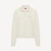 Kenzo Tulip’ Embroidered Cardigan in Spongy Cotton Kenzo Tulip’ Embroidered Cardigan in Spongy Cotton