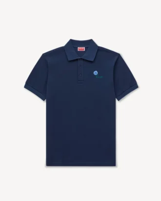 Kenzo Tulip’ Embroidered Slim Polo in Cotton
