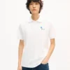 Kenzo Tulip’ Embroidered Slim Polo in Cotton Kenzo Tulip’ Embroidered Slim Polo in Cotton
