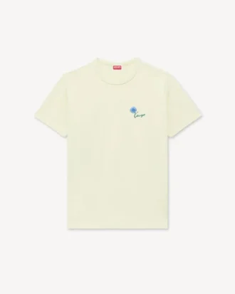 Kenzo Tulip’ Embroidered Slim T-Shirt in Cotton