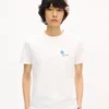 Kenzo Tulip’ Embroidered Slim T-Shirt in Cotton Kenzo Tulip’ Embroidered Slim T-Shirt in Cotton