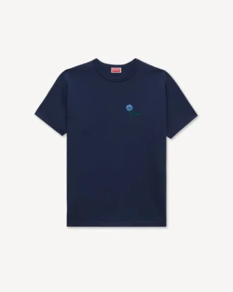 Kenzo Tulip’ Embroidered Slim T-Shirt in Cotton