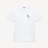 Kenzo Tulip’ Embroidered Slim T-Shirt in Cotton Kenzo Tulip’ Embroidered Slim T-Shirt in Cotton