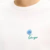 Kenzo Tulip’ Embroidered Slim T-Shirt in Cotton Kenzo Tulip’ Embroidered Slim T-Shirt in Cotton