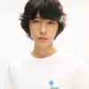 Kenzo Tulip’ Embroidered Slim T-Shirt in Cotton Kenzo Tulip’ Embroidered Slim T-Shirt in Cotton