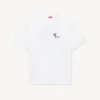 Kenzo Tulip’ Embroidered T-Shirt in Cotton Kenzo Tulip’ Embroidered T-Shirt in Cotton