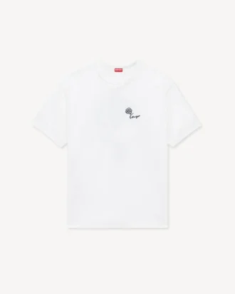 Kenzo Tulip’ Embroidered T-Shirt in Cotton