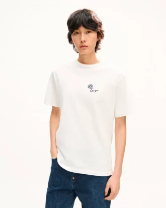 Kenzo Tulip’ Embroidered T-Shirt in Cotton