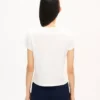 Kenzo Tulip’ Embroidered T-Shirt in Cotton Kenzo Tulip’ Embroidered T-Shirt in Cotton