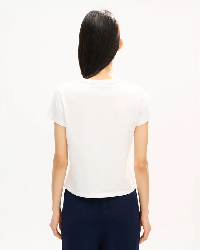 Kenzo Tulip’ Embroidered T-Shirt in Cotton Kenzo Tulip’ Embroidered T-Shirt in Cotton