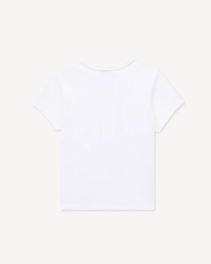 Kenzo Tulip’ Embroidered T-Shirt in Cotton Kenzo Tulip’ Embroidered T-Shirt in Cotton